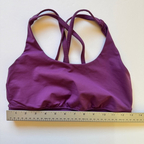 Lululemon Energy Bra Medium Support Plum Purple Workout Gym Sz 8 - Picture 6 of 10